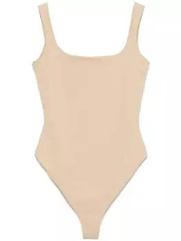 Боди с квадратным вырезом ENTIRE STUDIOS, нейтральный цвет