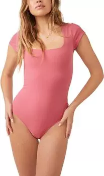 Боди с квадратными глазами Free People, цвет Venetian Red