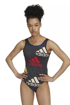 Боди с логотипом Essentials Adidas, серый