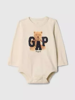 Боди с логотипом Gap, бежевый