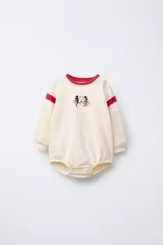 Боди с микки маусом disney ZARA, цвет Vanilla