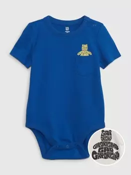 Боди с мишкой тедди Gap, синий