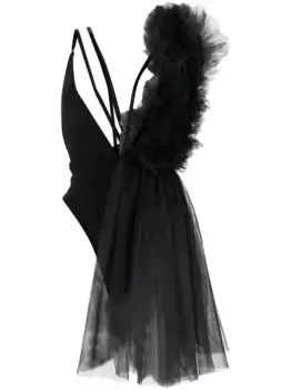 Боди с оборками Alchemy, черный