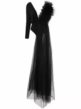 Боди с оборками из коллаборации с Lia Aram Alchemy, черный