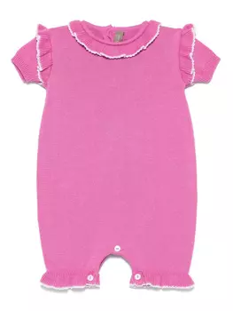 Боди с оборками Little Bear, розовый