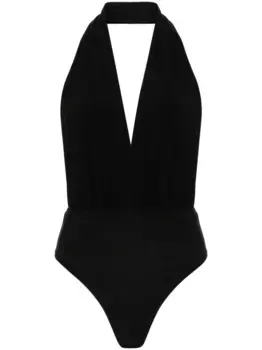 Боди с открытой спиной из коллаборации с Lia Aram Alchemy, черный