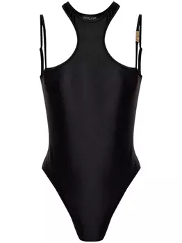 Боди с открытыми плечами Versace Jeans Couture, черный