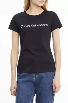 Боди с овальным вырезом горловины Calvin Klein Jeans, черный