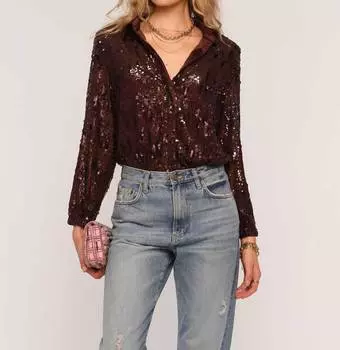 Боди с пайетками Beatrix в цвете Coco heartloom