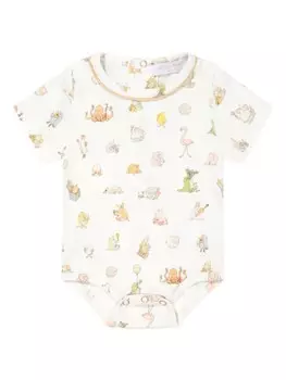 Боди с принтом Bb Choux Atelier Choux, белый