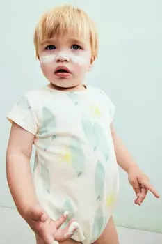 Боди с принтом для серфборда ZARA, светло-бежевый