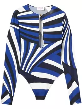 Боди с принтом Iride от PUCCI, синий