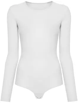 Боди с принтом MM6 Maison Margiela, серый