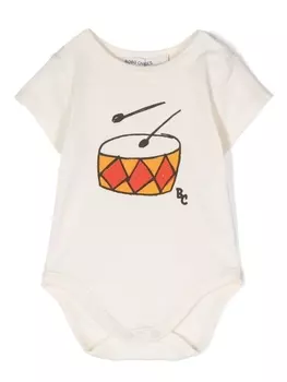 Боди с принтом Play the Drum Bobo Choses, бежевый