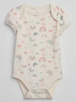 Боди с рисунком Gap, бежевый