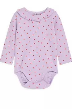 Боди с рюшами Arket, сиреневый