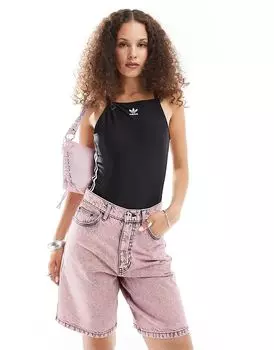 Боди с тремя полосками черного цвета adidas Originals