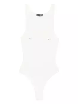 Боди с U-образным вырезом Mugler, белый