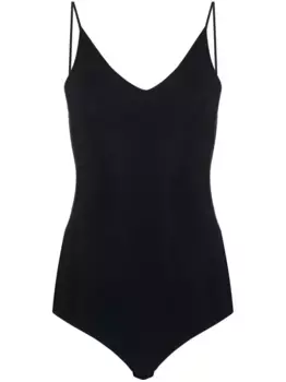 Боди с V-образным вырезом JIL SANDER, черный