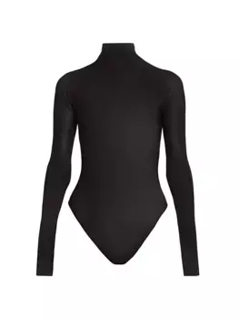 Боди с водолазкой и длинными рукавами Alaa, черный