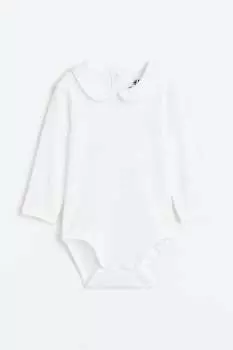 Боди с воротником H&M, белый