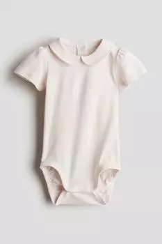 Боди с воротником H&M, розовый