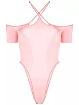 Боди с вырезами KNWLS, розовый