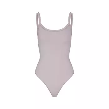 Боди с вырезом-круглым вырезом SKIMS Cotton Jersey, цвет Oyster