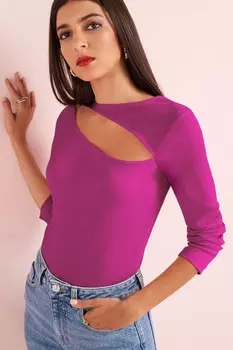 Боди с вырезом Next, розовый