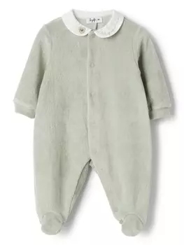 Боди с вышитым воротником Il Gufo, зеленый