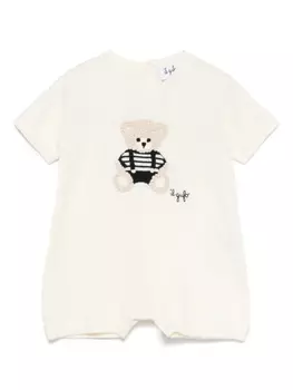 Боди с вышивкой Il Gufo, нейтральный