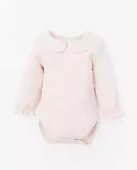 Боди с вышивкой на шее Sfera, розовый