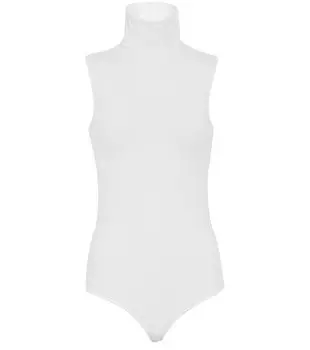 Боди с высоким воротником WOLFORD, белый
