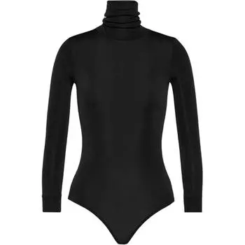 Боди с высоким воротом Maison Margiela, черный