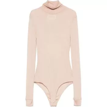 Боди с высоким воротом Maison Margiela, розовый