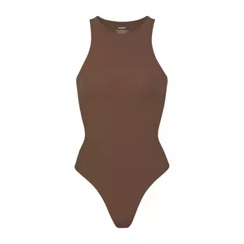 Боди с высоким воротом SKIMS Fits Everybody, цвет Jasper