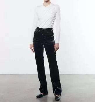 Боди с запахом Matte Jersey L/S в цвете Off White Enza Costa