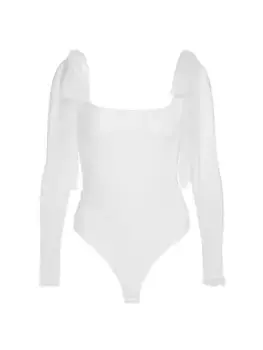 Боди с завязками на языке Free People, слоновая кость