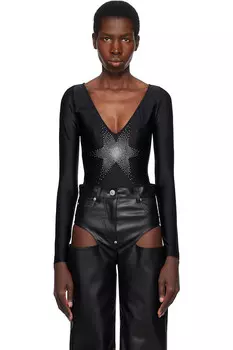 Боди с звездой Pushbutton, черный