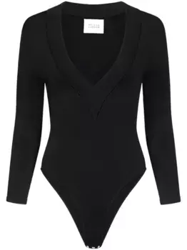 Боди Sasha с V-образным вырезом Galvan, черный