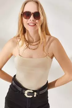 Боди - Серый - Приталенный крой Olalook, серый