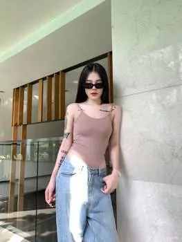 Боди SHEIN. кремовый