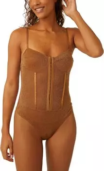Боди Shimmer Night Rhythm Free People, бронза