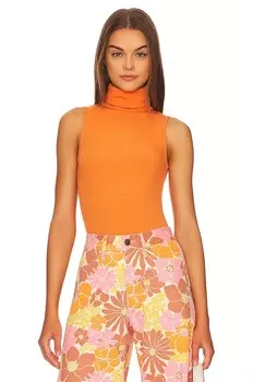 Боди Show Me Your Mumu Turtle, цвет Burnt Orange Rib Knit