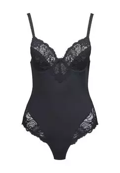 Боди Сильвия, бант, кружево, женское DesireE, черный