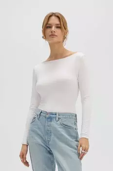 Боди SLASH NECK БОДИ ЭКРУ Saint Body, белый