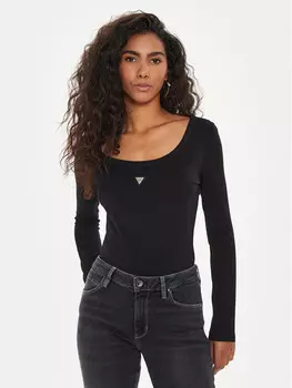 Боди стандартного кроя Guess, черный