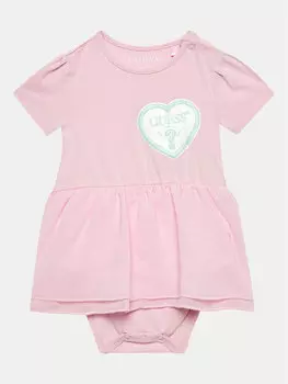 Боди стандартного кроя Guess, розовый