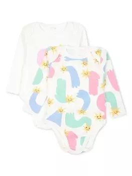 Боди Stella McCartney Kids с графическим принтом, белый