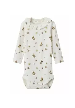 Боди STRAMPLER LANGARM Lil' Atelier, кремовый